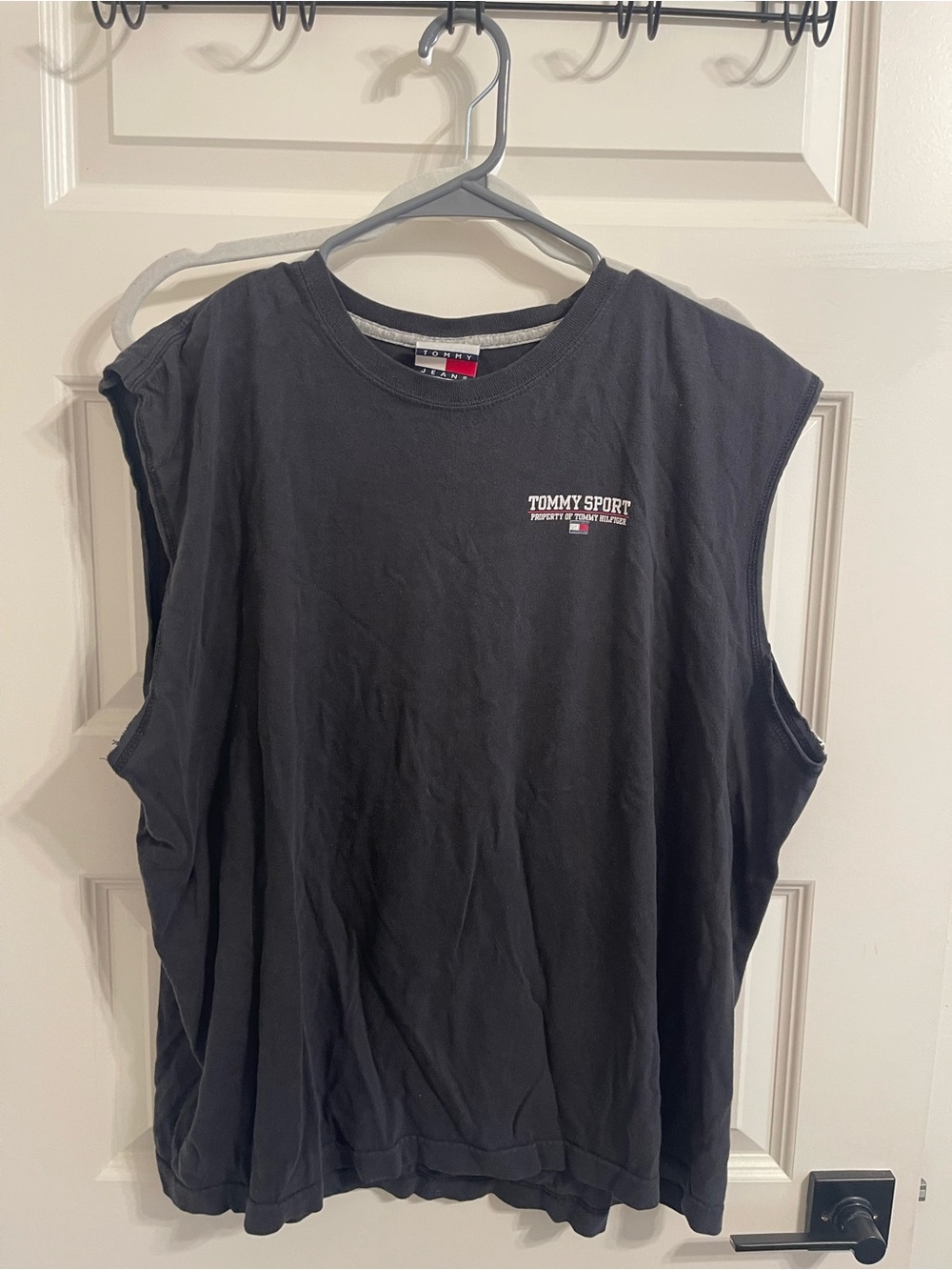 Tommy Hilfiger Black Men’s Sleeveless Tank with Small Logo